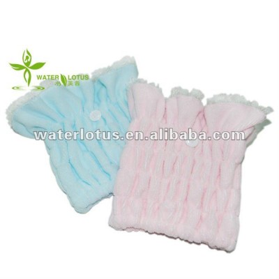 microfiber head wraps with lace popular elastic hair dry towels wrap